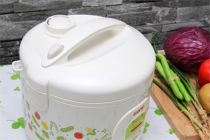 Nồi cơm điện Sanyo 1 lít ECJ-VM10A Màu Trắng