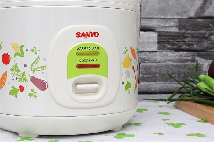 Nồi cơm điện Sanyo 1 lít ECJ-VM10A Màu Trắng