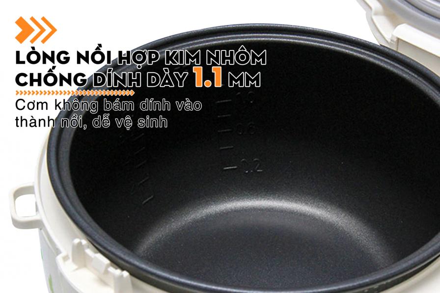 Nồi cơm điện nắp gài Sanyo 1 lít ECJ-VM10A
