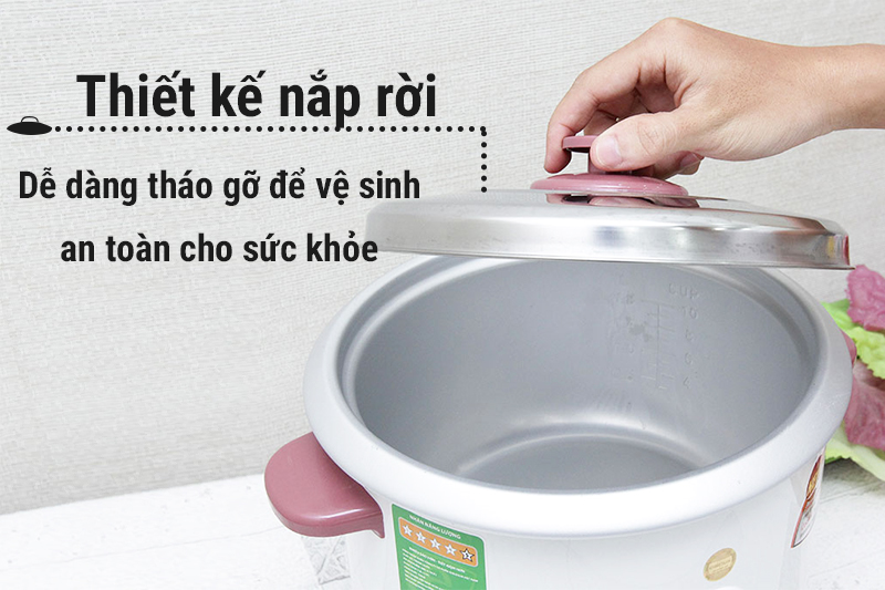 Nồi cơm điện nắp rời Goldsun 1.8 lít ARC-G18CP1