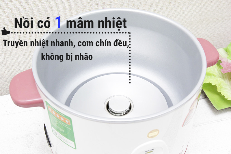 Nồi cơm điện nắp rời Goldsun 1.8 lít ARC-G18CP1