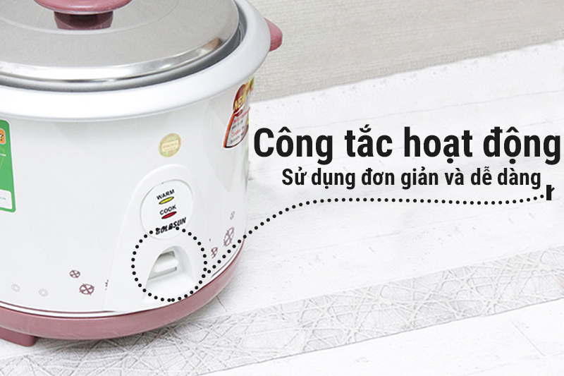 Nồi cơm điện nắp rời Goldsun 1.8 lít ARC-G18CP1
