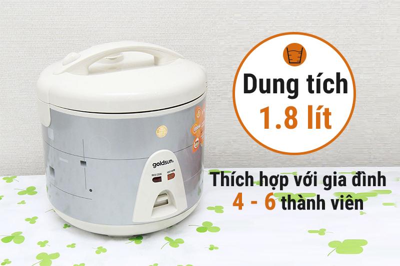 Nồi cơm nắp gài Goldsun 1.8 lít ARC-G18BS