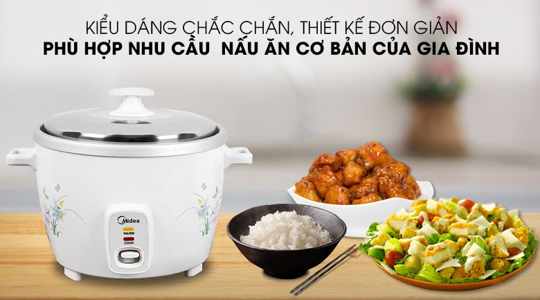 Nồi cơm điện Midea 1.8 lít MR-GM18SA