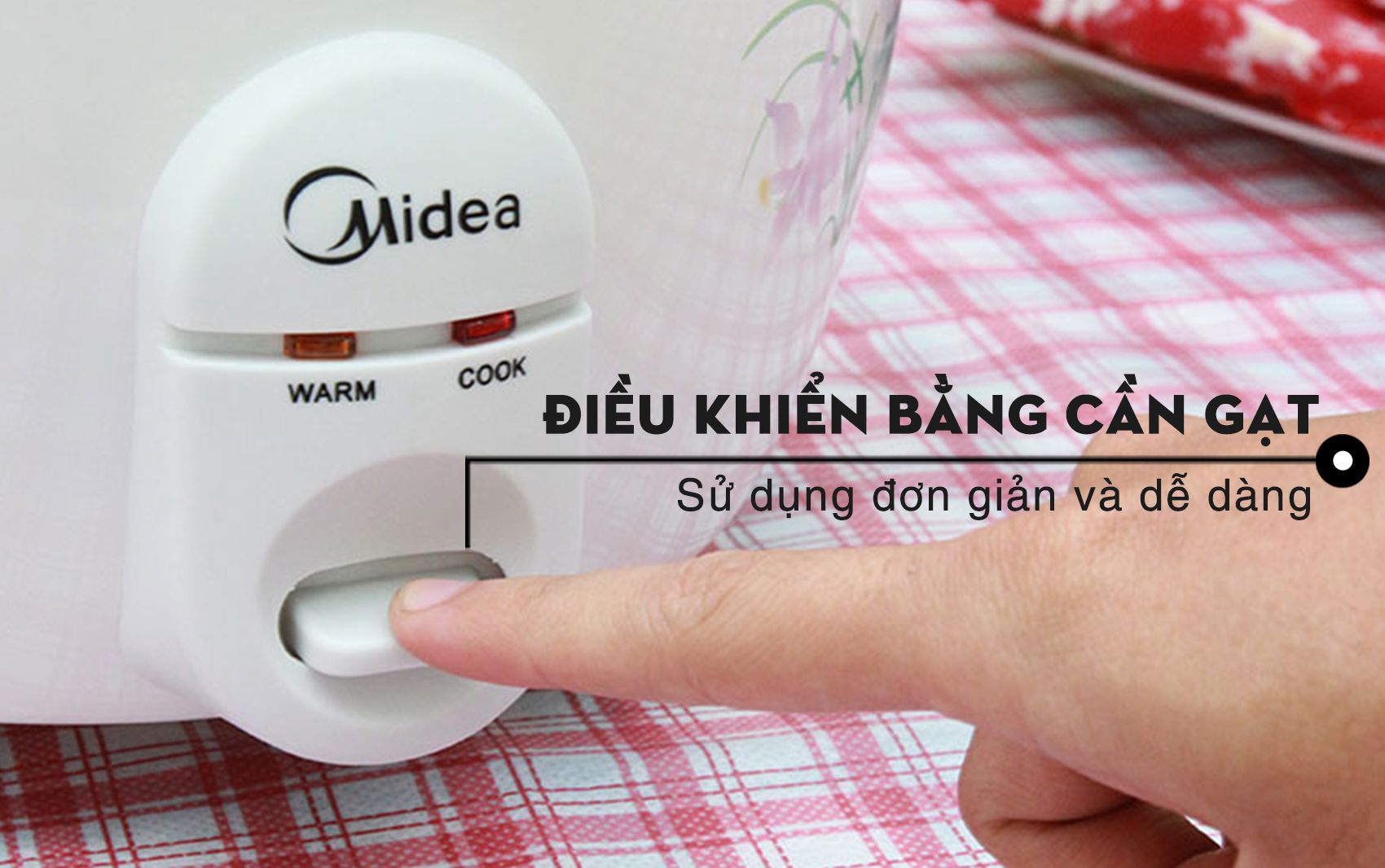 Nồi cơm điện nắp rời Midea 1.8 lít MR-GM18SA