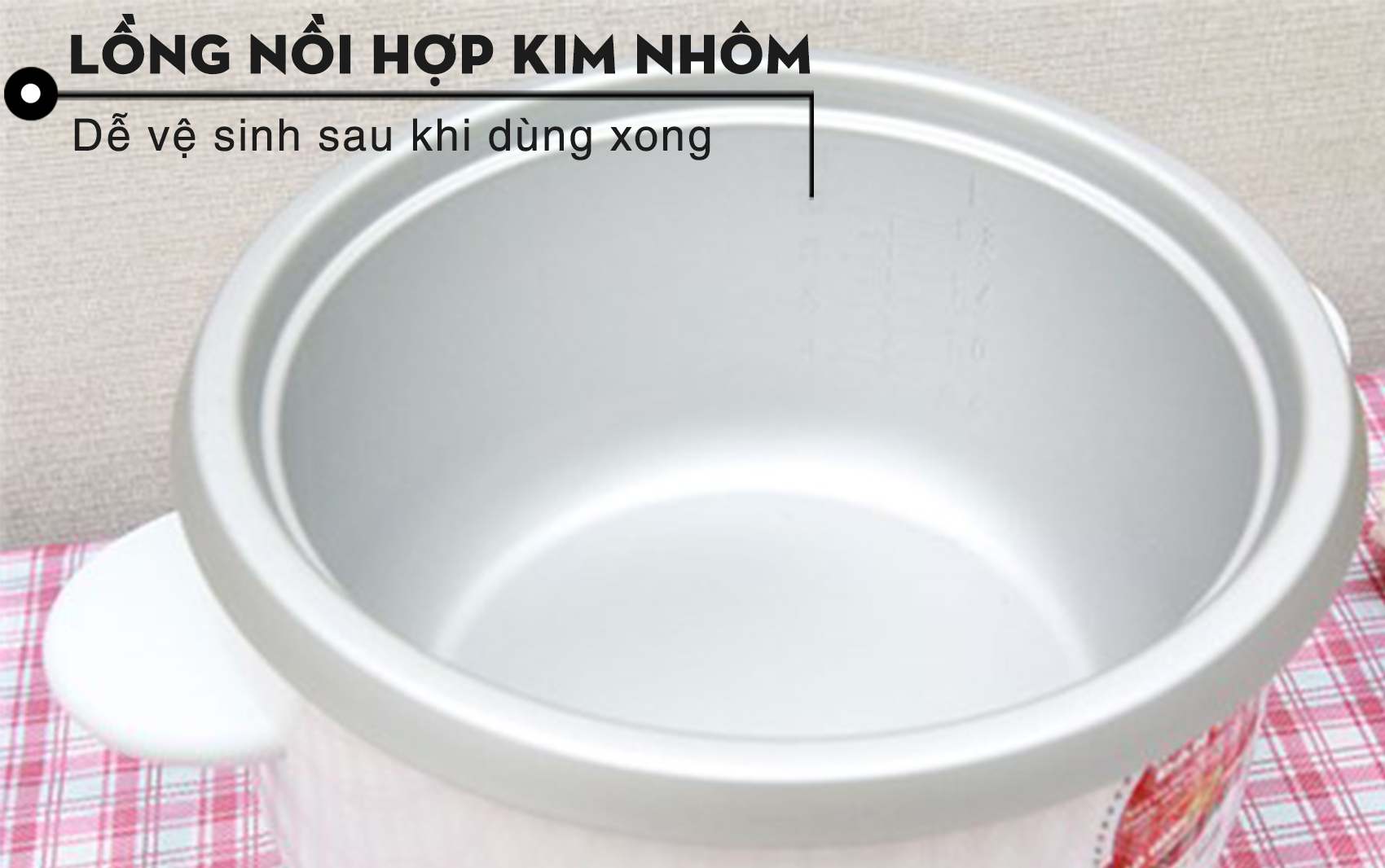 Nồi cơm điện nắp rời Midea 1.8 lít MR-GM18SA