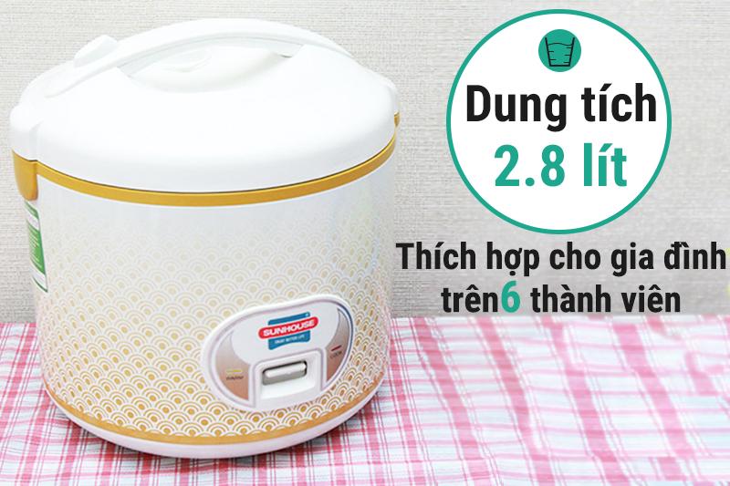 Nồi cơm điện nắp gài Sunhouse 2.8 lít SH 830
