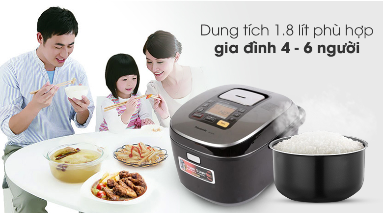 Nồi cơm cao tần Panasonic 1.8 lít SR-HB184KRA