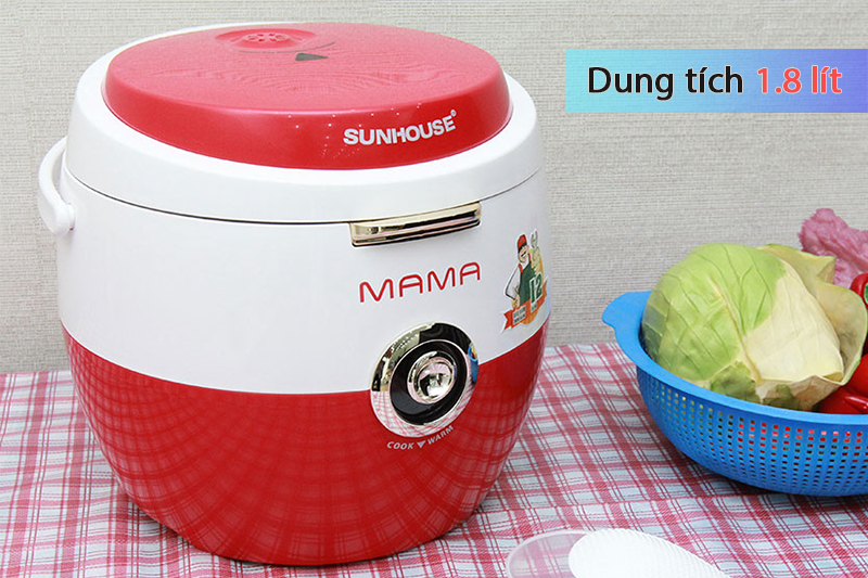thiết kế trang nhã - Nồi cơm điện nắp gài Sunhouse Mama 1.8 lít SHD 8661