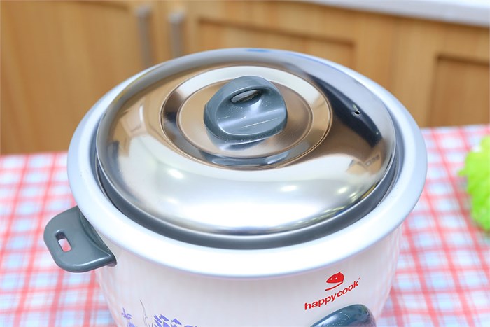 Nồi cơm điện Happycook 1.2 lít HCR-513D Màu Trắng - Xám