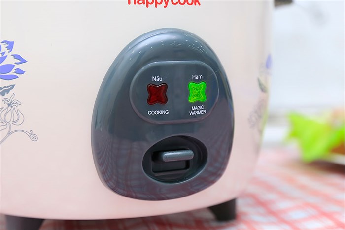 Nồi cơm điện Happycook 1.2 lít HCR-513D Màu Trắng - Xám