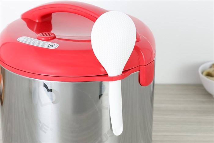 Nồi cơm nắp gài Sunhouse 1.8 lít SHD 18S Màu Xám - Đỏ