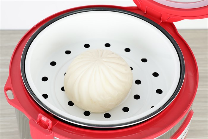 Nồi cơm nắp gài Sunhouse 1.8 lít SHD 18S Màu Xám - Đỏ