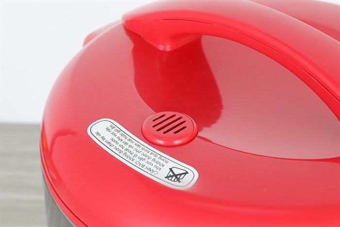 Nồi cơm nắp gài Sunhouse 1.8 lít SHD 18S Màu Xám - Đỏ