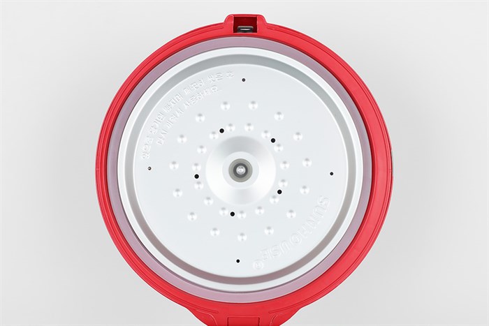 Nồi cơm nắp gài Sunhouse 1.8 lít SHD 18S Màu Xám - Đỏ