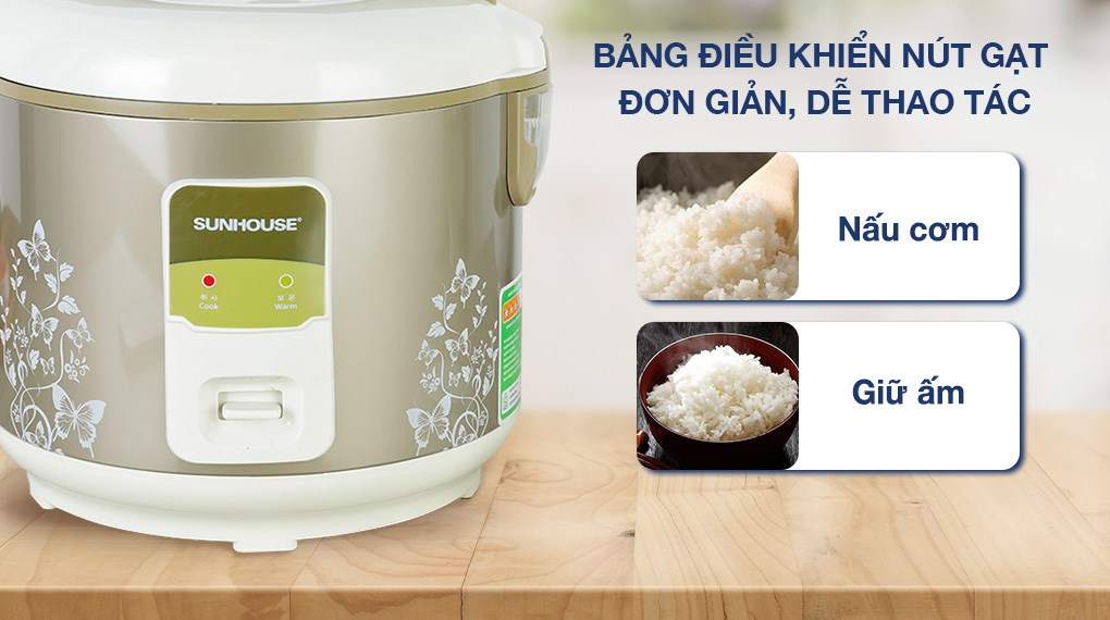 Nồi cơm điện Sunhouse 1.8 lít SHD 8616