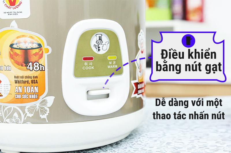Nồi cơm điện nắp gài Sunhouse 1.8 lít SHD 8616