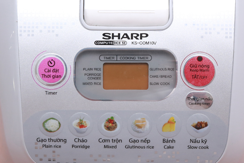 Nồi cơm điện tử Sharp 1 lít KS-COM10V