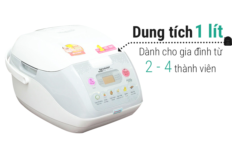 Nồi cơm điện tử Sharp 1 lít KS-COM10V