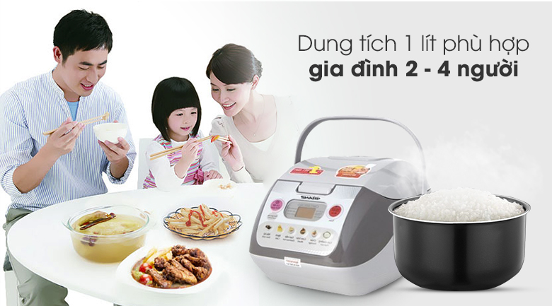 Nồi cơm điện tử Sharp 1.0 lít KS-COM11V