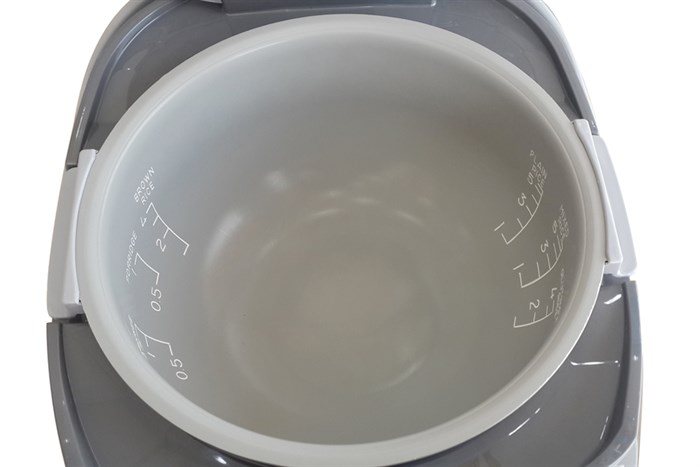 Nồi cơm điện tử Sharp 1.0 lít KS-COM11V Màu Trắng - Xám