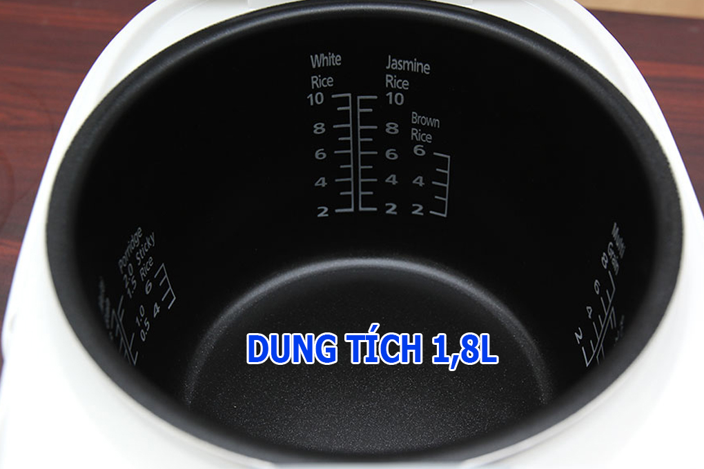 Nồi cơm điện tử Panasonic 1.8 lít SR-ZE185WRA