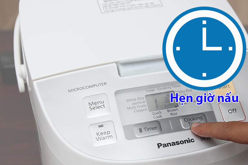 Nồi cơm điện tử Panasonic 1.8 lít SR-ZE185WRA
