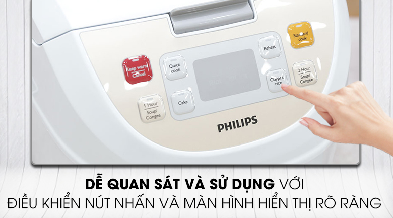 Nồi cơm điện tử Philips 1.8 lít HD3130