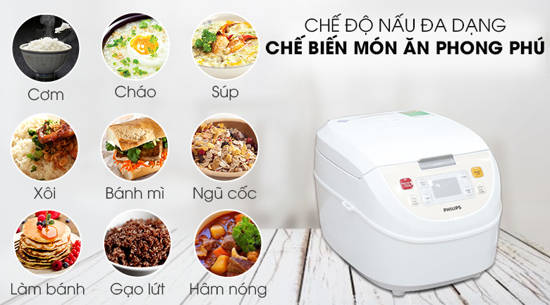Nồi cơm điện tử Philips 1.8 lít HD3130