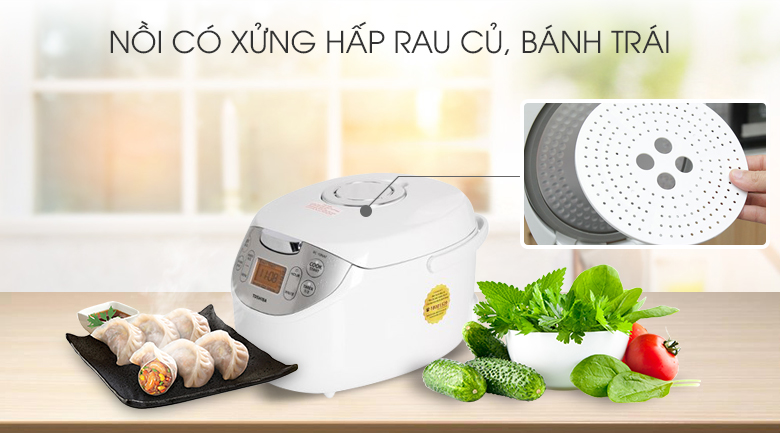 Nồi cơm điện tử Toshiba 1.0 lít RC-10NAF(W)VN