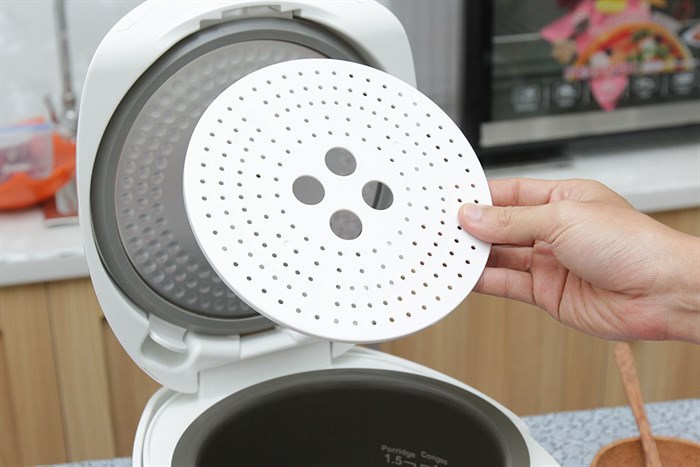 Nồi cơm điện tử Toshiba 1.0 lít RC-10NAF(W)VN Màu Trắng - Hồng