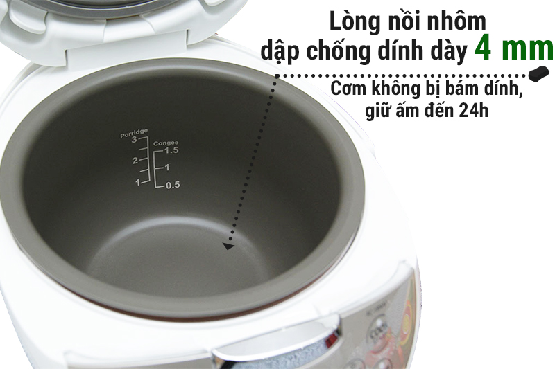 Nồi cơm điện tử ToshiBa 1.8 lít RC-18NAF(W)VN