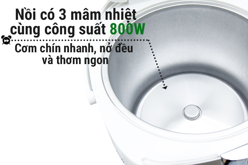 Nồi cơm điện tử Toshiba 1.8 lít RC-18NAF(W)VN