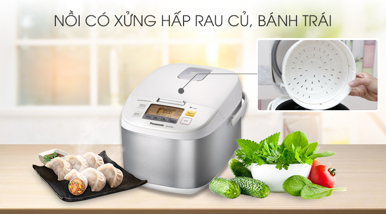 Nồi cơm điện tử Panasonic 1.8 lít SR-ZG185SRAM