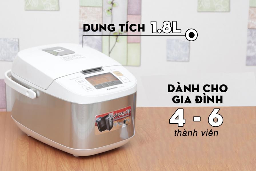 Nồi cơm điện tử Panasonic 1.8 lít SR-ZG185SRAM