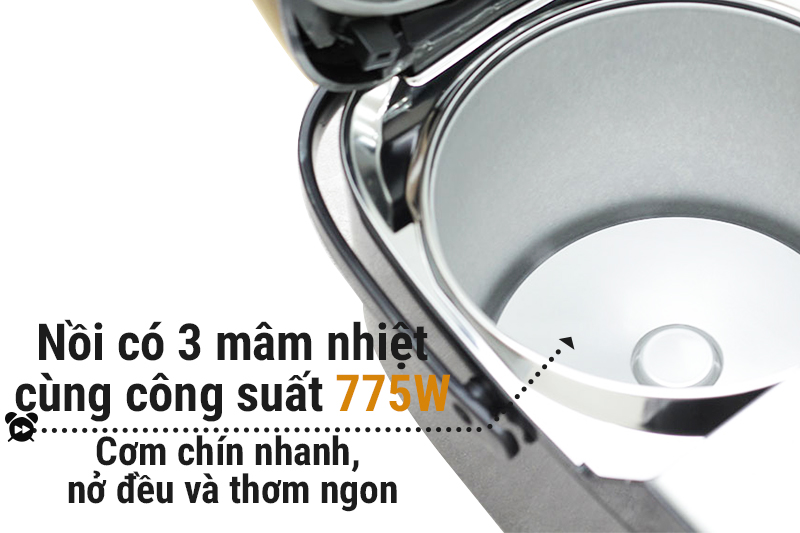 Nồi cơm điện tử Panasonic 1.8 lít SR-ZX185KRAM