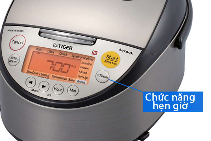 Nồi cơm điện tử cao tần Tiger JKT-S18W 1.8 lít