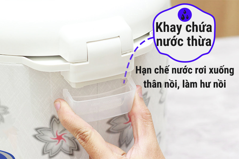 Khay chứa nước thừa Nồi cơm điện nắp gài Sharp 1.8 lít KS-N182ETV