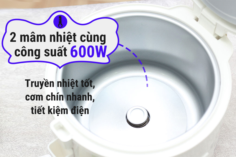 Mâm nhiệt Nồi cơm điện nắp gài Sharp 1.8 lít KS-N182ETV