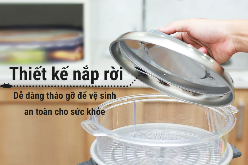 Nồi cơm điện nắp rời Panasonic 1.8 lít SR-W18GSLRA