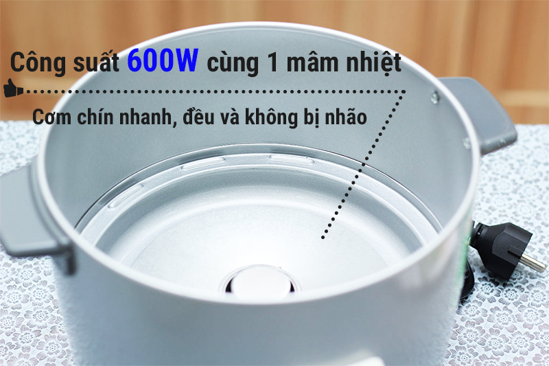 Nồi cơm điện nắp rời Panasonic 1.8 lít SR-W18GSLRA