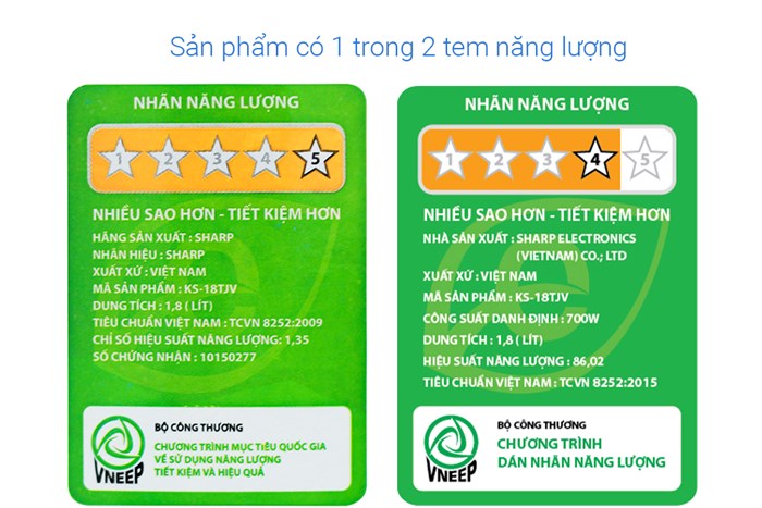 Nồi cơm nắp gài Sharp 1.8 lít KS-18TJV Màu Trắng - Tím