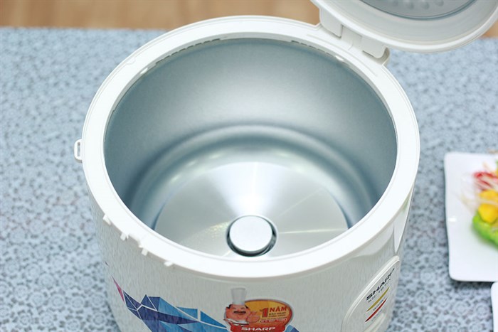 Nồi cơm nắp gài Sharp 1.8 lít KS-18TJV Màu Trắng - Tím