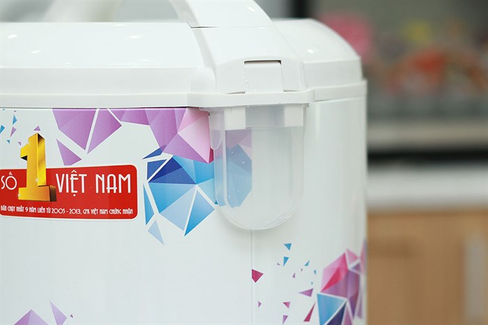 Nồi cơm nắp gài Sharp 1.8 lít KS-18TJV Màu Trắng - Tím