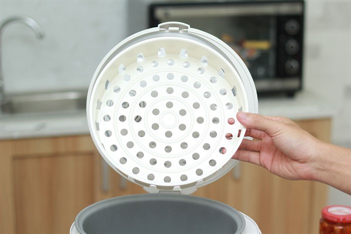 Nồi cơm điện Sharp 1.8 lít KS-181TJV Màu Trắng