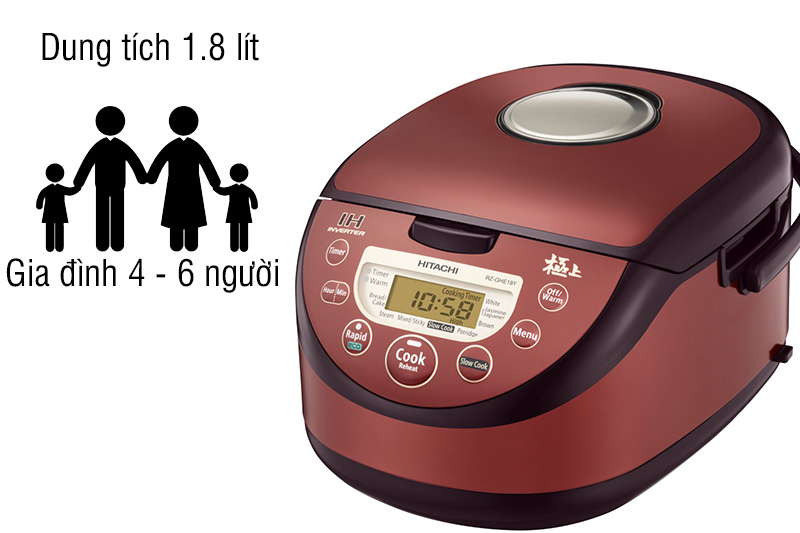 Nồi cơm điện tử cao tần Hitachi RZ-GHE18YN