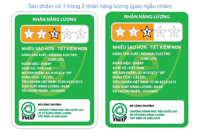 Nồi cơm nắp gài Sharp 1.8 lít KS-N191ETV Màu Nâu nhạt