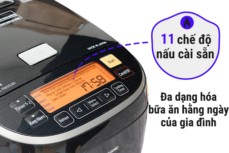 Nồi cơm điện cao tần Panasonic 1.8 lít SR-PX184K