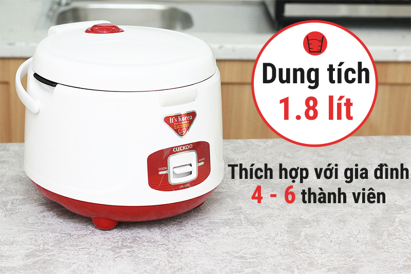 Nồi cơm điện nắp gài Cuckoo 1.8 lít CR-1055
