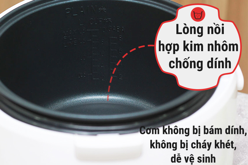 Nồi cơm điện nắp gài Cuckoo 1.8 lít CR-1055